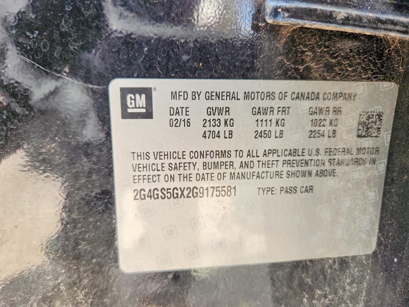 65622736 :رقم المزاد ، 2G4GS5GX2G9175581 vin ، 2016 Buick Regal مزاد بيع