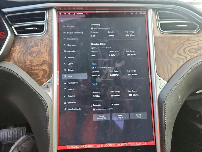 Aukcja sprzedaży 2017 Tesla Model S, vin: 5YJSA1E21HF202865, numer aukcji: 62982796