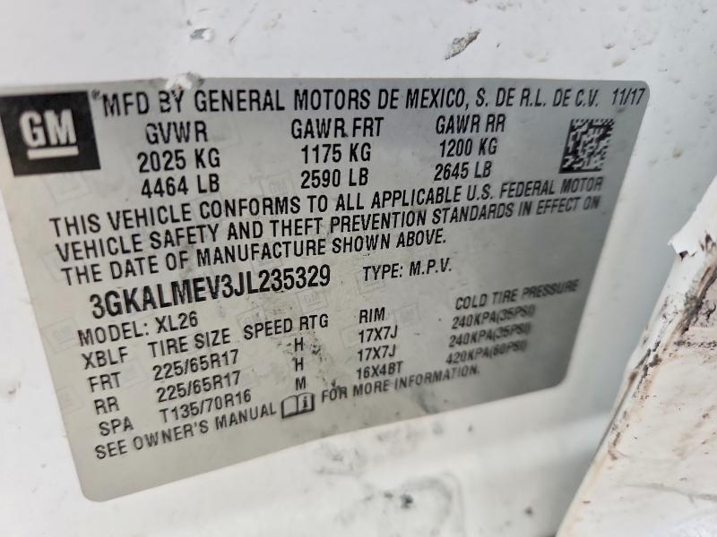 Продаж на аукціоні авто 2018 Gmc Terrain, vin: 3GKALMEV3JL235329, номер лоту: 63710856