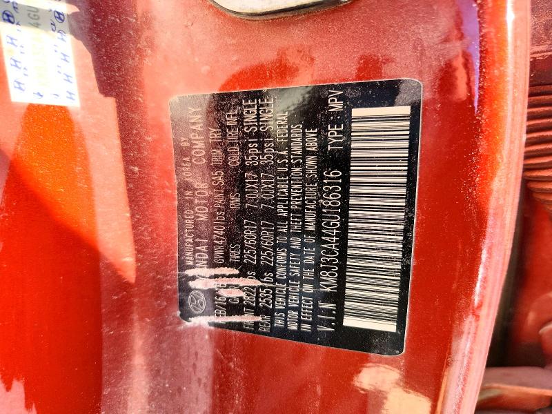2016 Hyundai Tucson მანქანა იყიდება აუქციონზე, vin: KM8J3CA44GU186316, აუქციონის ნომერი: 65471386