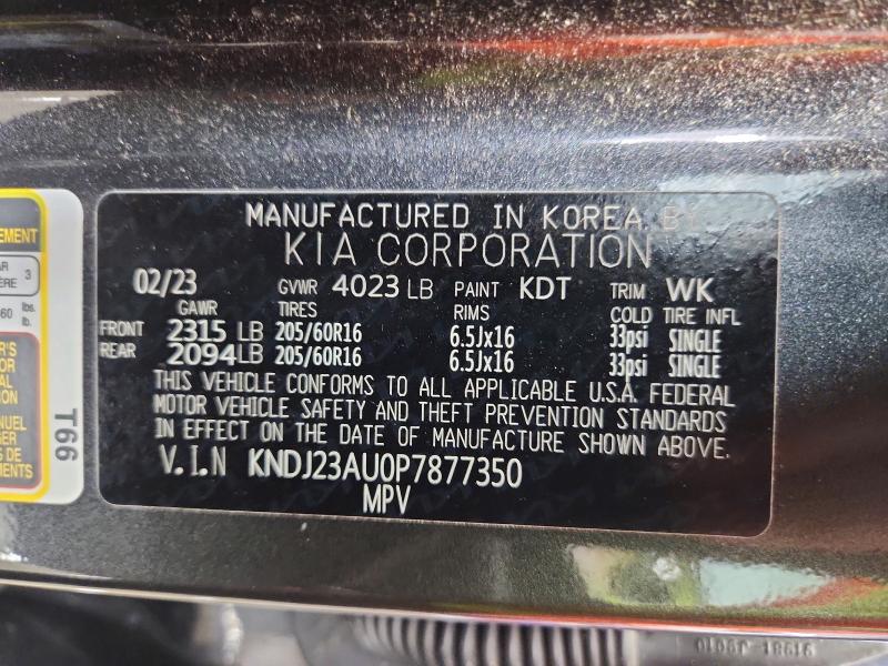 Продажа на аукционе авто 2023 Kia Soul, vin: KNDJ23AU0P7877350, номер лота: 65021406