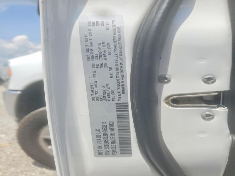 64782576 :رقم المزاد ، 3C6UR5DL3MG653214 vin ، 2021 Ram 2500 مزاد بيع