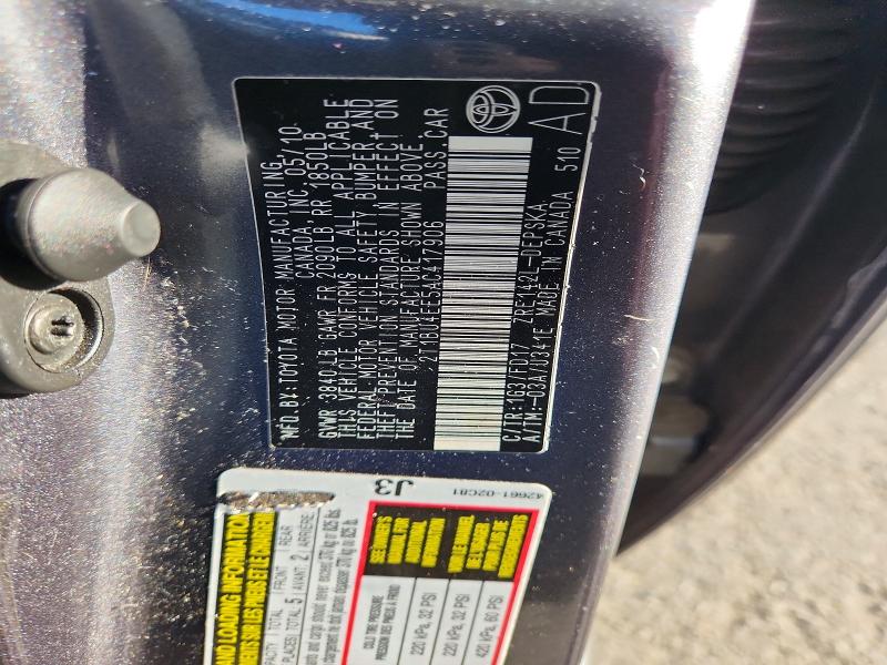 Aukcja sprzedaży 2010 Toyota Corolla, vin: 2T1BU4EE5AC417906, numer aukcji: 63423586