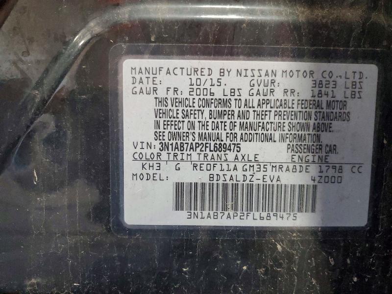 Продажа на аукционе авто 2015 Nissan Sentra, vin: 3N1AB7AP2FL689475, номер лота: 63028056