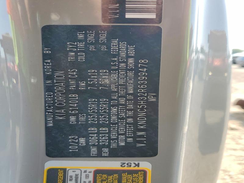 65486976 :رقم المزاد ، KNDNC5H32R6399478 vin ، 2024 Kia Carnival مزاد بيع