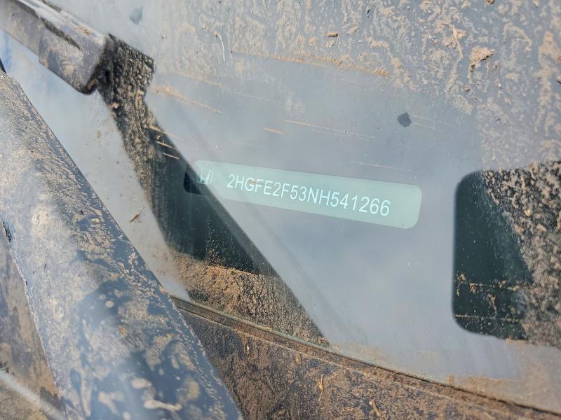2022 Honda Civic მანქანა იყიდება აუქციონზე, vin: 2HGFE2F53NH541266, აუქციონის ნომერი: 63993476