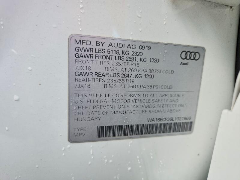 Продажа на аукционе авто 2020 Audi Q3, vin: WA1BECF36L1021666, номер лота: 64645056
