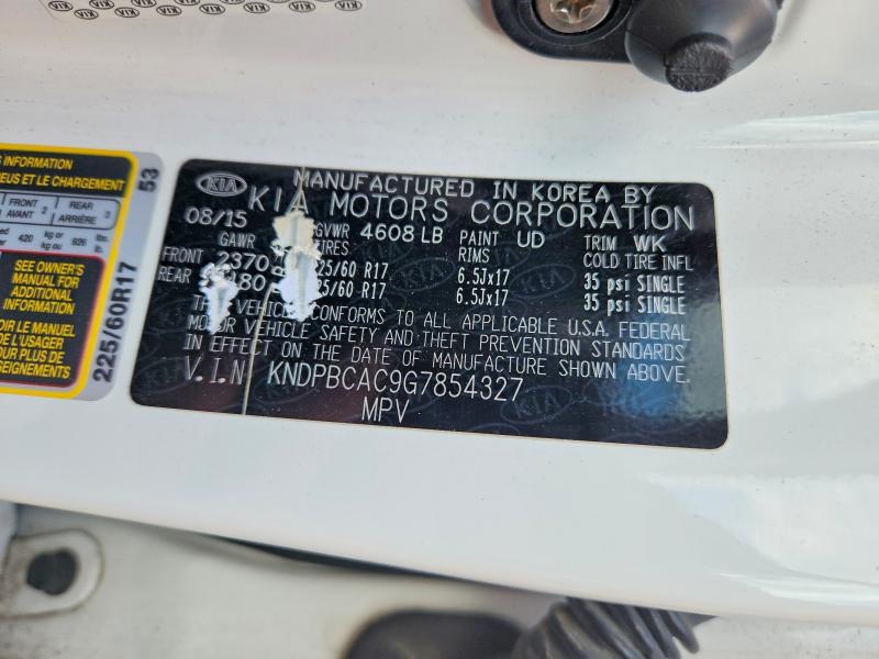 Продажа на аукционе авто 2016 Kia Sportage, vin: KNDPBCAC9G7854327, номер лота: 65618566