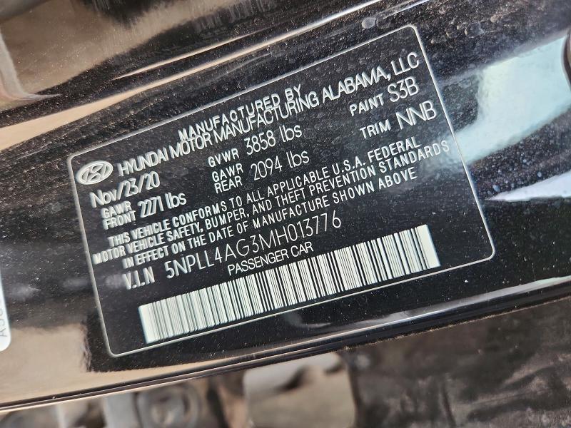 2021 Hyundai Elantra მანქანა იყიდება აუქციონზე, vin: 5NPLL4AG3MH013776, აუქციონის ნომერი: 66748726