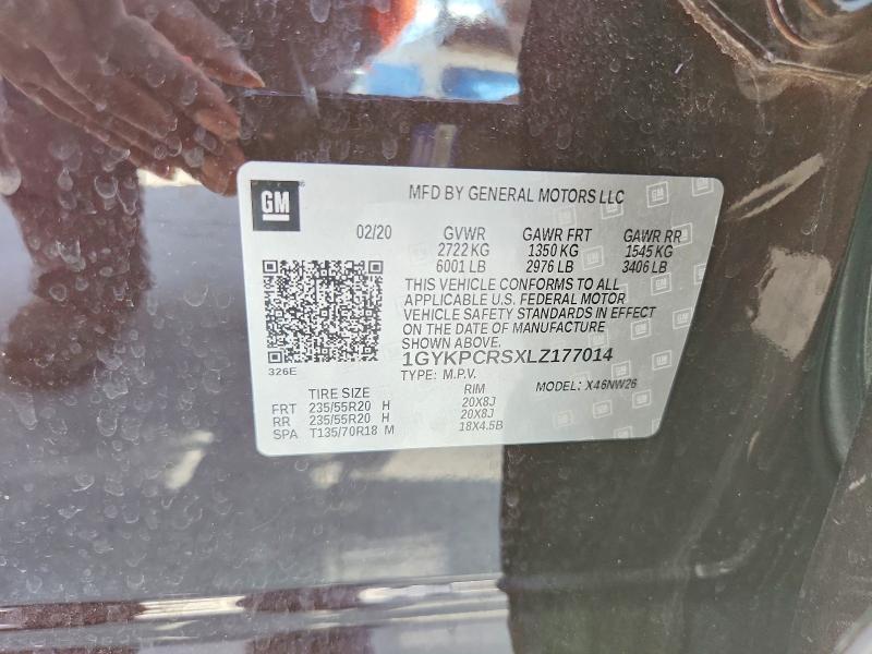 2020 Cadillac Xt6 მანქანა იყიდება აუქციონზე, vin: 1GYKPCRSXLZ177014, აუქციონის ნომერი: 65468126