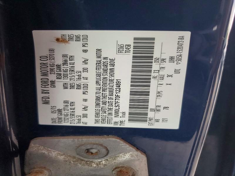 Продаж на аукціоні авто 2015 Ford Transit Connect, vin: NM0LS7F70F1224891, номер лоту: 69657476