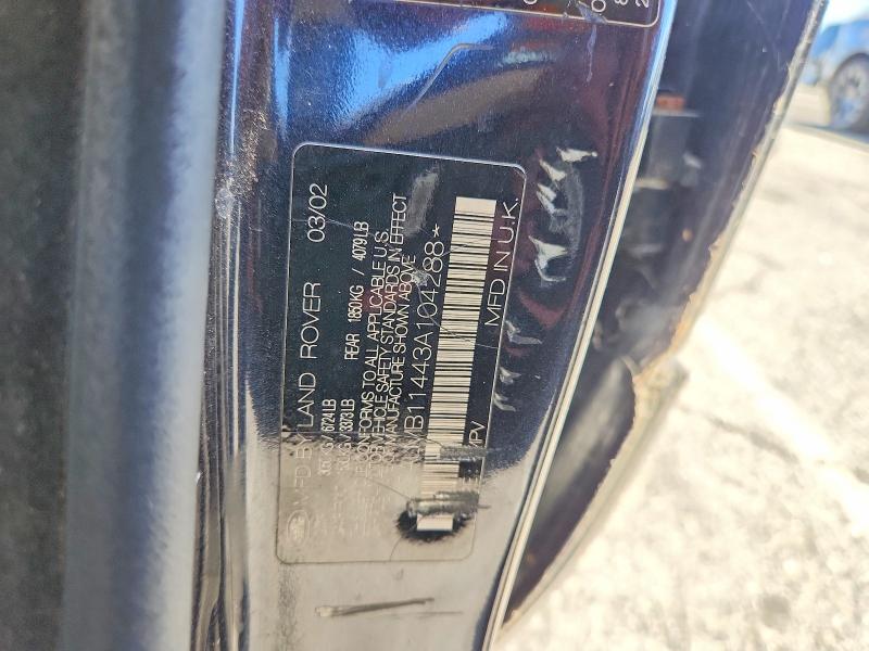 65572786 :رقم المزاد ، SALMB11443A104288 vin ، 2003 Land Rover Range Rover مزاد بيع
