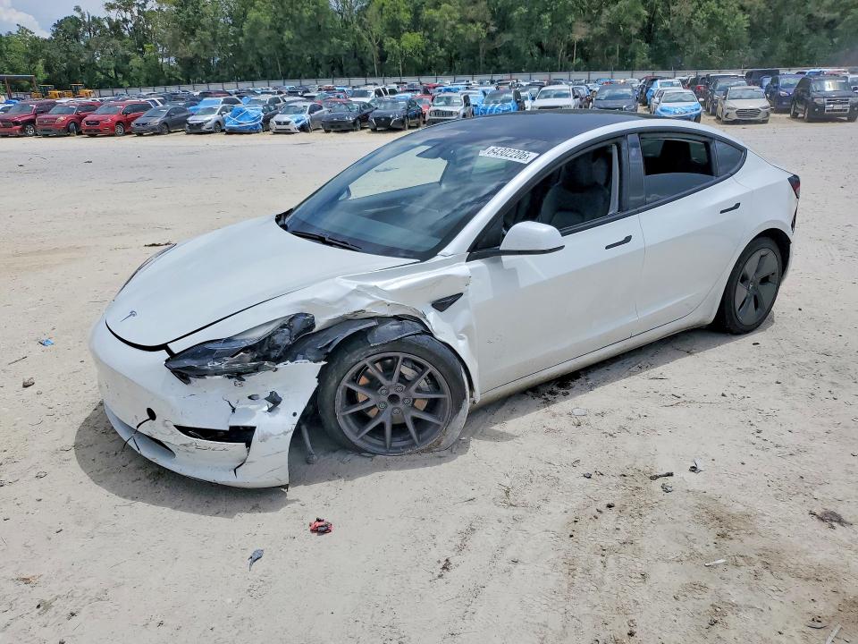 2021 Tesla Model 3 მანქანა იყიდება აუქციონზე, vin: 5YJ3E1EA9MF027422, აუქციონის ნომერი: 64302206