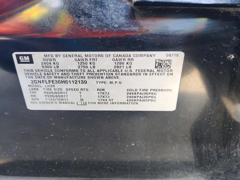 Продажа на аукционе авто 2017 Chevrolet Equinox, vin: 2GNFLFE36H6112139, номер лота: 64002386