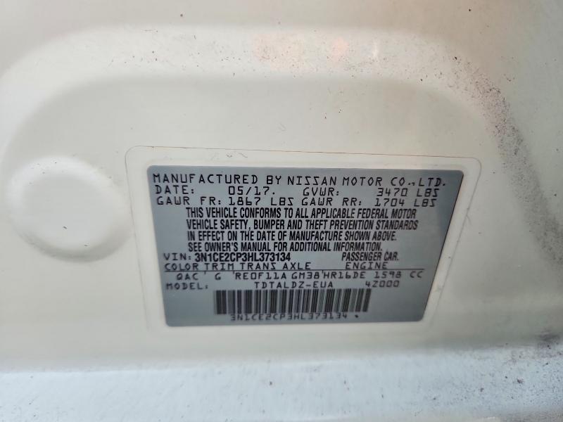 Auction sale of the 2017 Nissan Versa Note, vin: 3N1CE2CP3HL373134, lot number: 65327876
