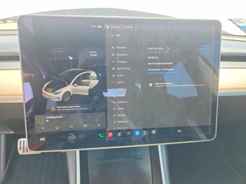 Продаж на аукціоні авто 2018 Tesla Mdl Y 4d Std, vin: 5YJ3E1EA5JF040096, номер лоту: 64119996