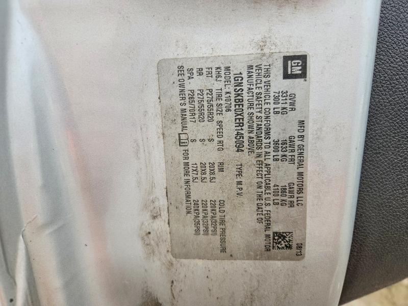 Aukcja sprzedaży 2014 Chevrolet Tahoe, vin: 1GNSKBE0XER145094, numer aukcji: 66206516
