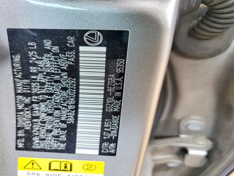 64184236 :رقم المزاد ، 58ABZ1B16KU023292 vin ، 2019 Lexus Es مزاد بيع