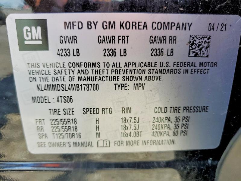Продаж на аукціоні авто 2021 Buick Encore Gx, vin: KL4MMDSL4MB178700, номер лоту: 66389196
