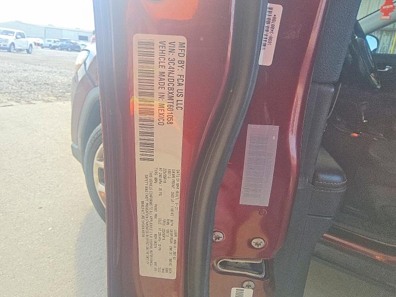 Продажа на аукционе авто 2021 Jeep Compass, vin: 3C4NJDCBXMT601058, номер лота: 67039186