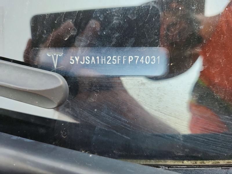 Продаж на аукціоні авто 2015 Tesla Model S, vin: 5YJSA1H25FFP74031, номер лоту: 64041426