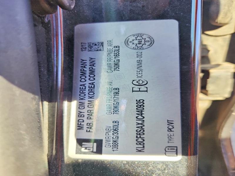 Продаж на аукціоні авто 2018 Chevrolet Spark, vin: KL8CF6SAXJC440935, номер лоту: 66716596