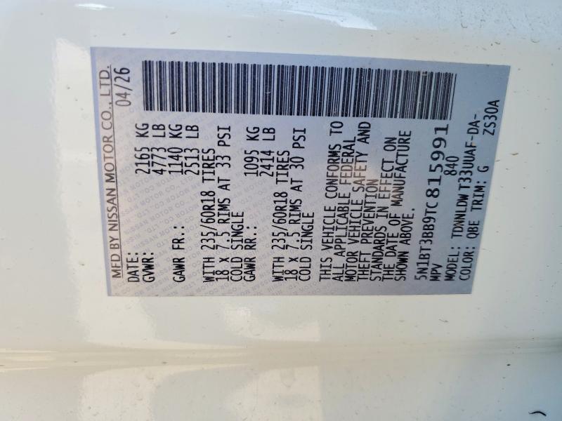 Aukcja sprzedaży 2026 Nissan Rogue, vin: 5N1BT3BB9TC815991, numer aukcji: 65317016