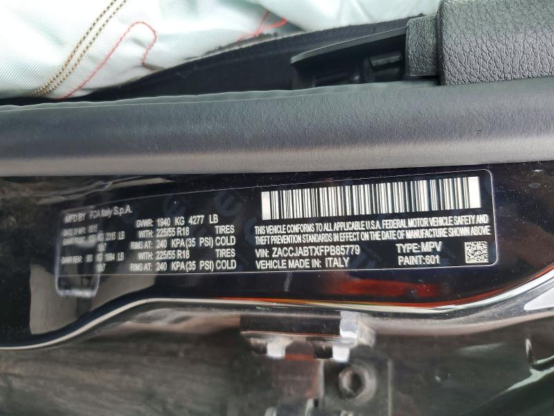 64453606 :رقم المزاد ، ZACCJABTXFPB85779 vin ، 2015 Jeep Renegade مزاد بيع
