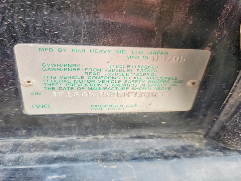 Aukcja sprzedaży 2006 Subaru Forester, vin: JF1SG63626H730077, numer aukcji: 61452646