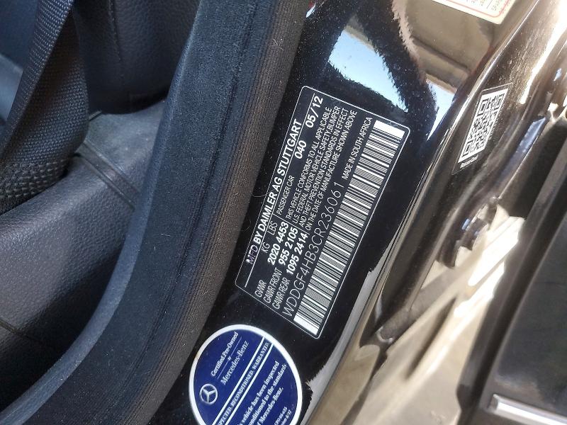 64503976 :رقم المزاد ، WDDGF4HB3CR236061 vin ، 2012 Mercedes-benz C مزاد بيع