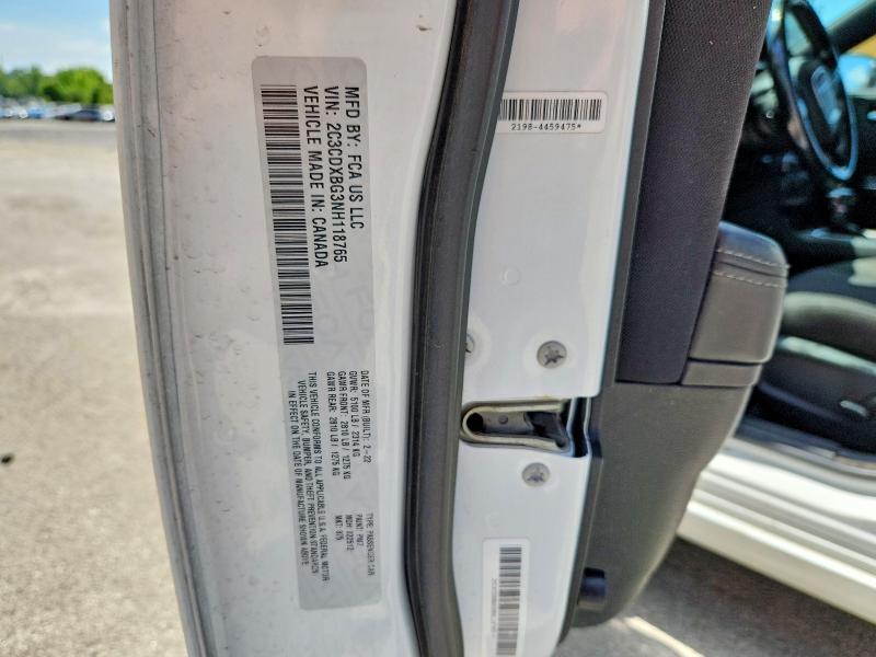 66905146 :رقم المزاد ، 2C3CDXBG3NH118765 vin ، 2022 Dodge Charger مزاد بيع