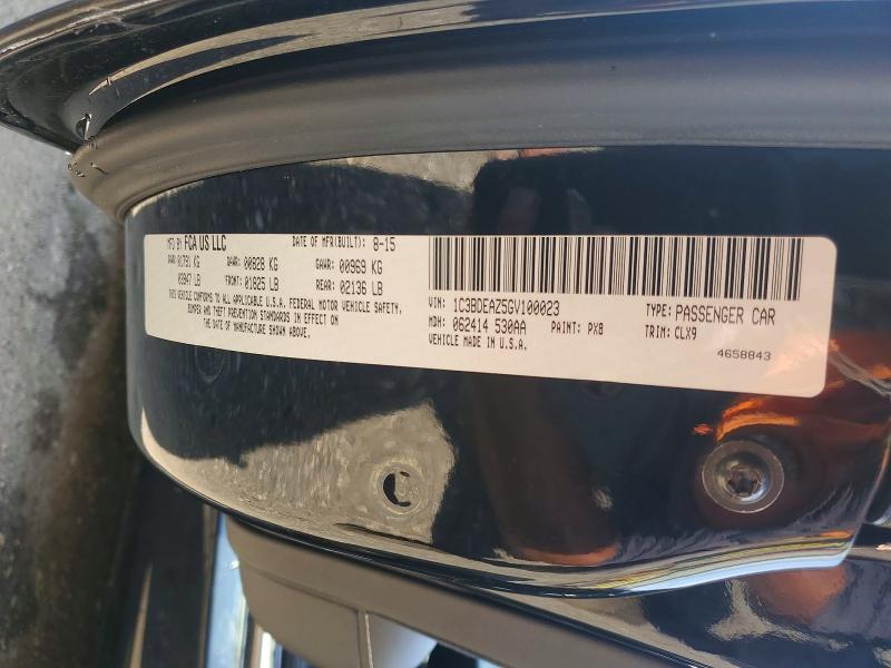 2016 Dodge Viper მანქანა იყიდება აუქციონზე, vin: 1C3BDEAZ5GV100023, აუქციონის ნომერი: 64813716