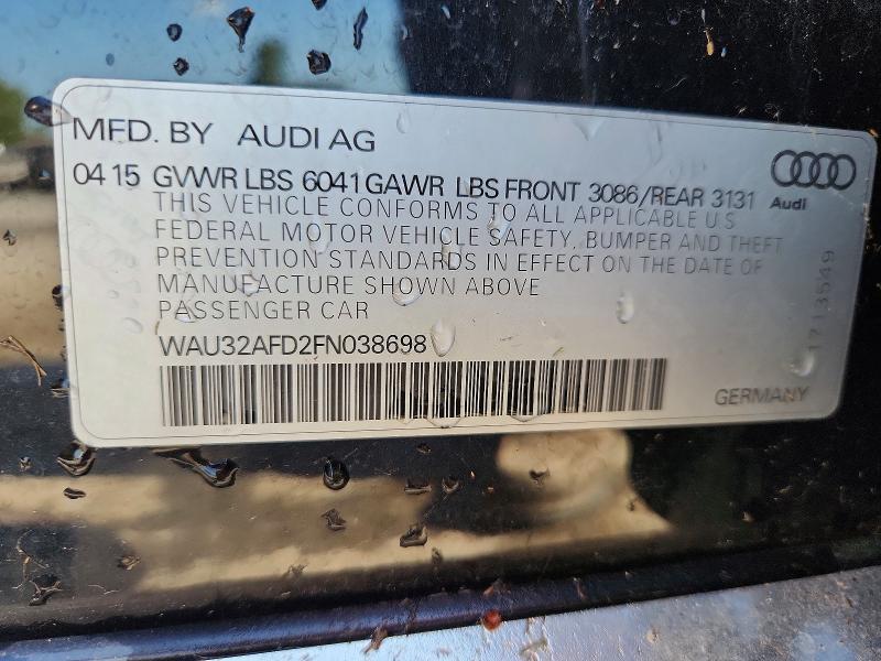 Aukcja sprzedaży 2015 Audi A8, vin: WAU32AFD2FN038698, numer aukcji: 66119016