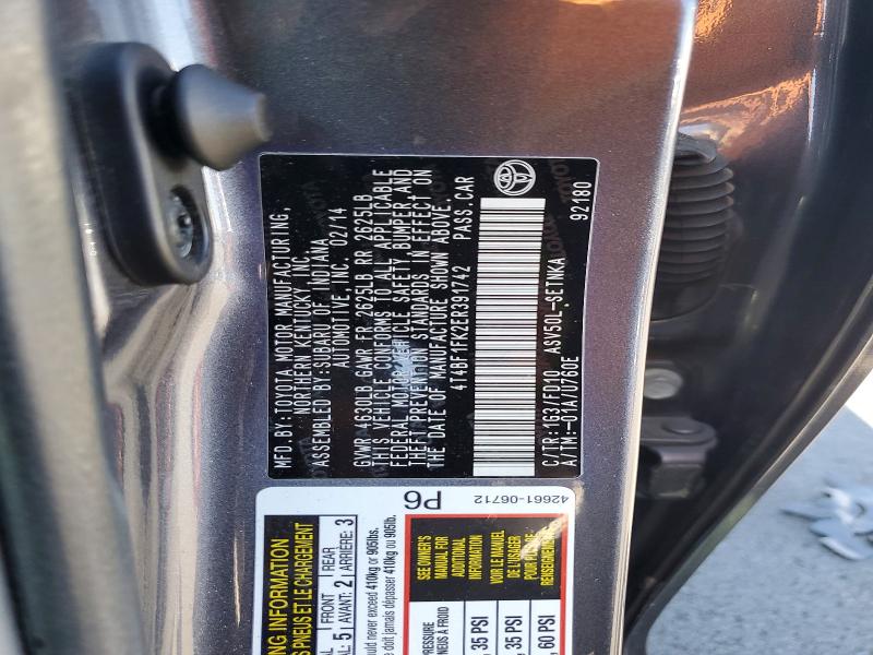 Aukcja sprzedaży 2014 Toyota Camry, vin: 4T4BF1FK2ER391742, numer aukcji: 62714056