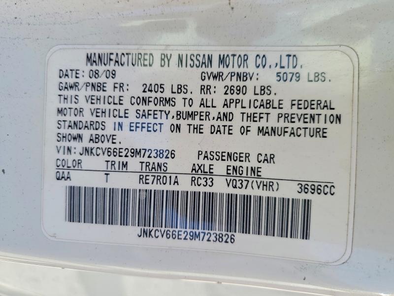 Aukcja sprzedaży 2009 Infiniti G37 Convertible, vin: JNKCV66E29M723826, numer aukcji: 65451926