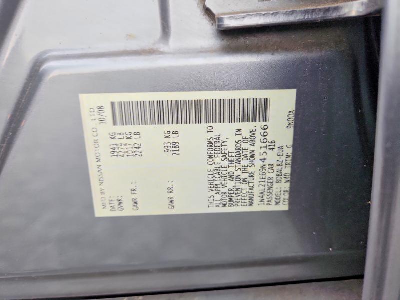 Продаж на аукціоні авто 2009 Nissan Altima, vin: 1N4AL21E69N451666, номер лоту: 63823276