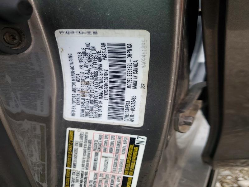 63519646 :رقم المزاد ، 2T1KR32E04C301842 vin ، 2004 Toyota Corolla Matrix مزاد بيع