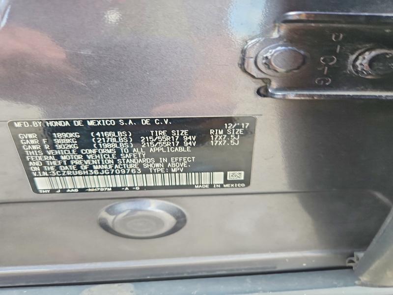 Продаж на аукціоні авто 2018 Honda Hr-v, vin: 3CZRU6H36JG709763, номер лоту: 64067456