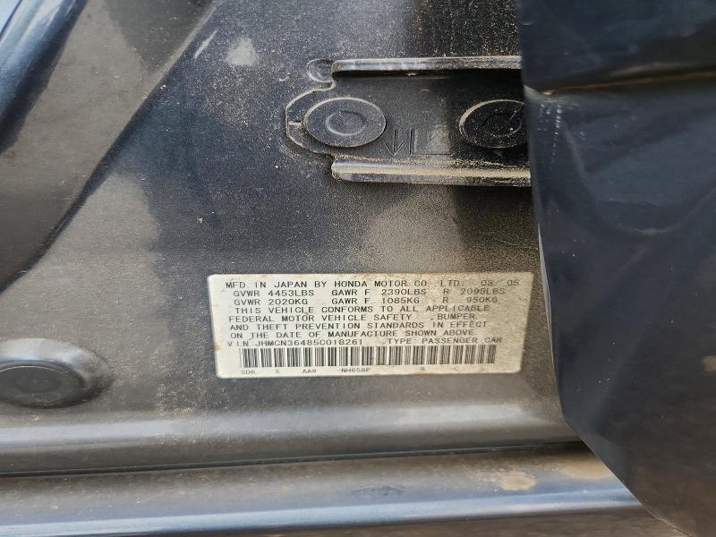 Продаж на аукціоні авто 2005 Honda Accord, vin: JHMCN36485C018261, номер лоту: 64180576