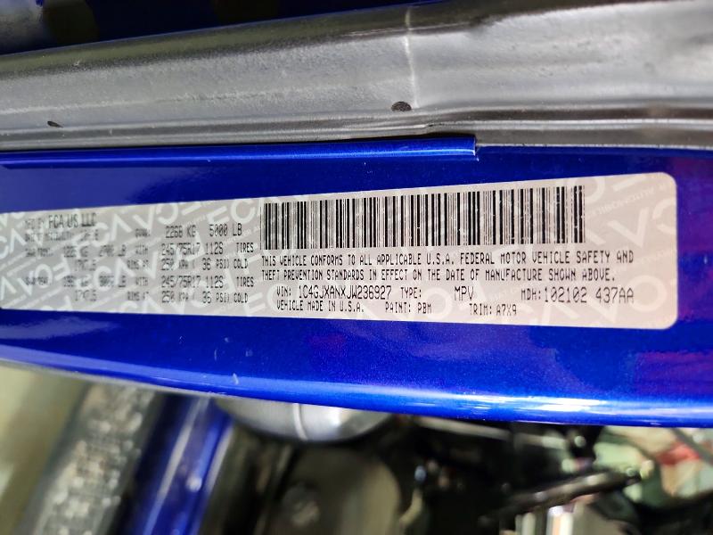 Продаж на аукціоні авто 2018 Jeep Wrangler, vin: 1C4GJXANXJW236927, номер лоту: 64745906