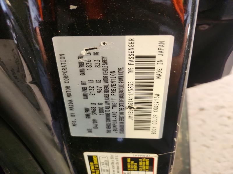 Aukcja sprzedaży 2010 Mazda 3, vin: JM1BL1SG1A1145835, numer aukcji: 65315206