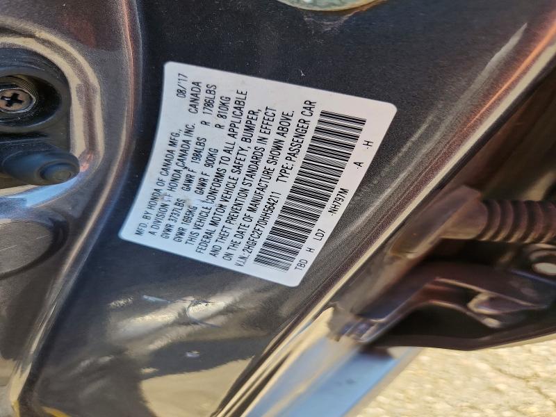 Aukcja sprzedaży 2017 Honda Civic, vin: 2HGFC2F70HH564211, numer aukcji: 66901686