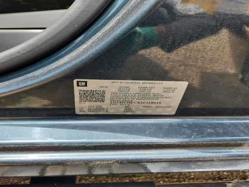 Продажа на аукционе авто 2018 Chevrolet Silverado, vin: 1GCRCREC8JZ318015, номер лота: 64127656