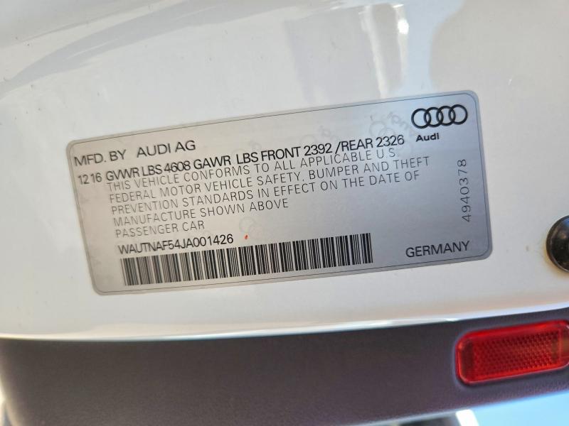 Продаж на аукціоні авто 2018 Audi A5, vin: WAUTNAF54JA001426, номер лоту: 65893076