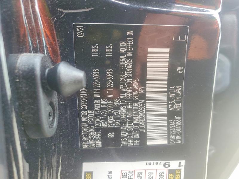 65733666 :رقم المزاد ، JTJGARDZ3M2250574 vin ، 2021 Lexus Nx 300 مزاد بيع