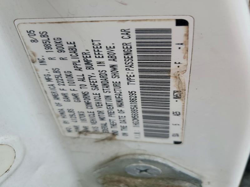 Продажа на аукционе авто 2005 Honda Accord, vin: 1HGCM56895A186295, номер лота: 66618416