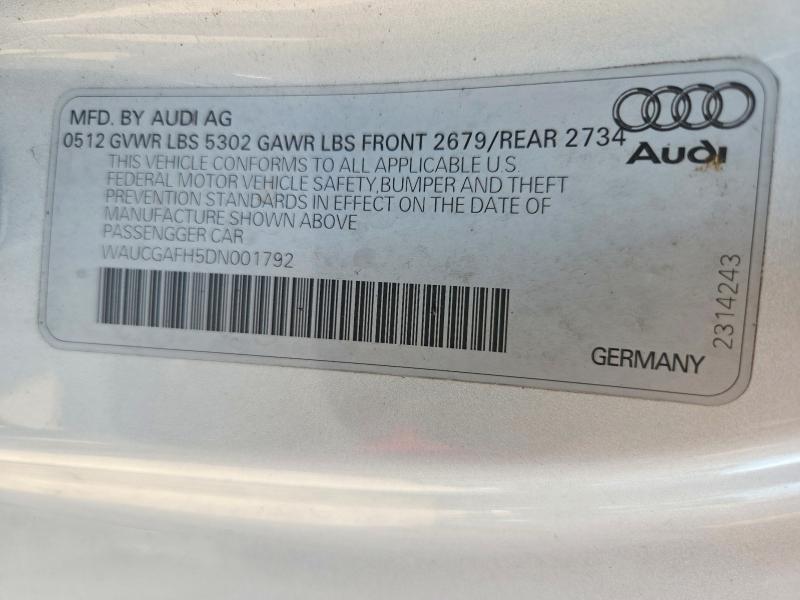 Продаж на аукціоні авто 2013 Audi S5, vin: WAUCGAFH5DN001792, номер лоту: 66747906