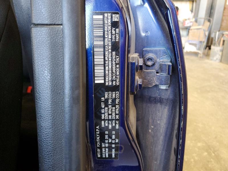 2017 Jeep Renegade მანქანა იყიდება აუქციონზე, vin: ZACCJABBXHPG16356, აუქციონის ნომერი: 65057296