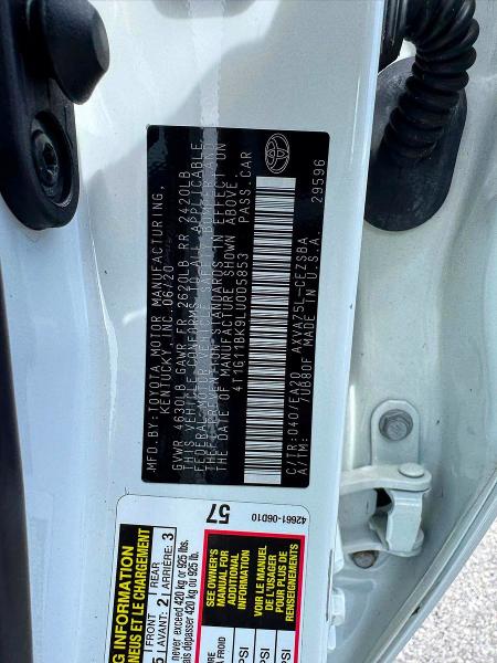 Aukcja sprzedaży 2020 Toyota Camry, vin: 4T1G11BK9LU005853, numer aukcji: 63442496