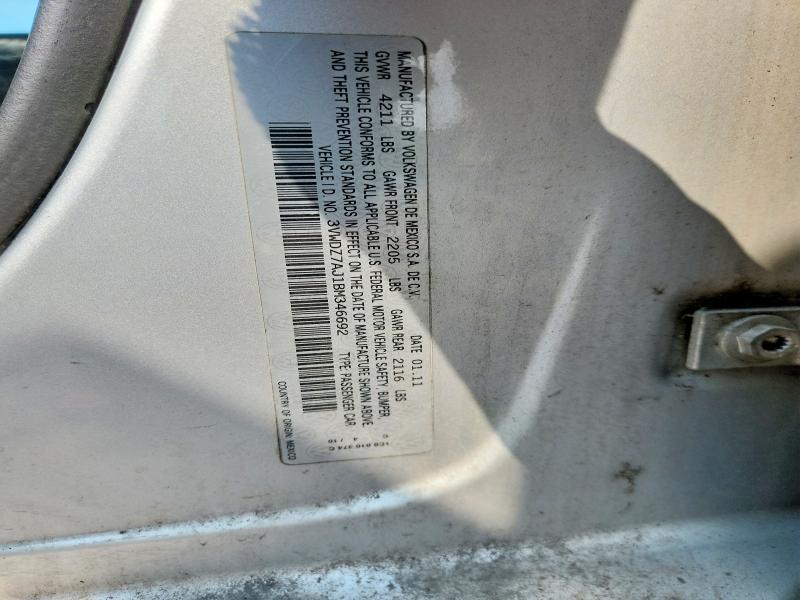 64699666 :رقم المزاد ، 3VWDZ7AJ1BM346692 vin ، 2011 Volkswagen Jetta مزاد بيع